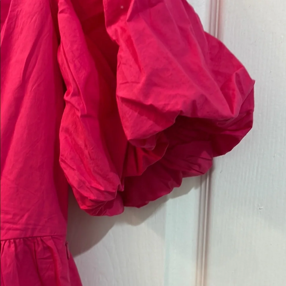 Anthropologie puff sleeve romper dress size 2 - Picture 5 of 13